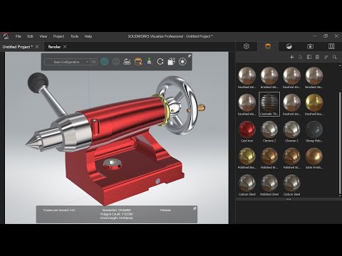 SolidWorks Visualize Basics-Tailstock