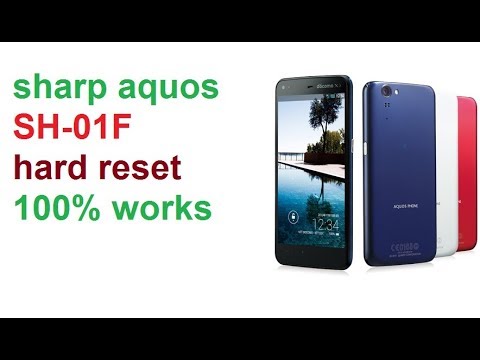 sharp aquos SH-01F hard reset 100% works