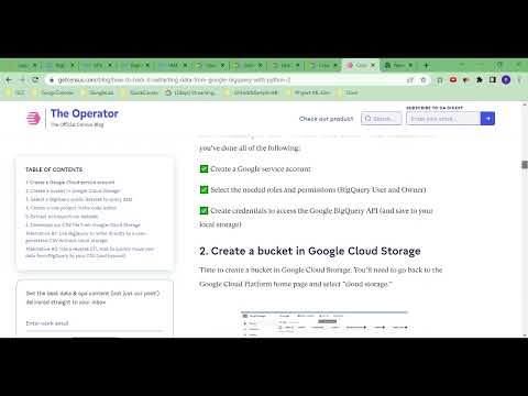 1 Export Data To Bigquery Using Python
