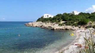 Plaza-Paljuskovo , der Strand in Utjeha Busat , Montenegro