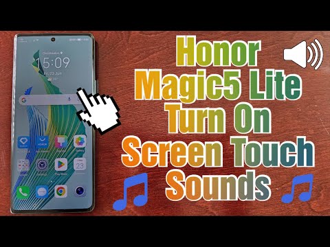 Honor Magic 5 Lite How to Turn On SCREEN-TOUCH SOUNDS Hear A Sound Each Time You Press A Button