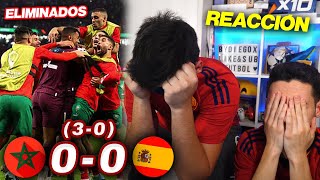 REACCIONES DE DOS HINCHAS al Marruecos vs España 0-0 (3-0) *ELIMINADOS DEL MUNDIAL*