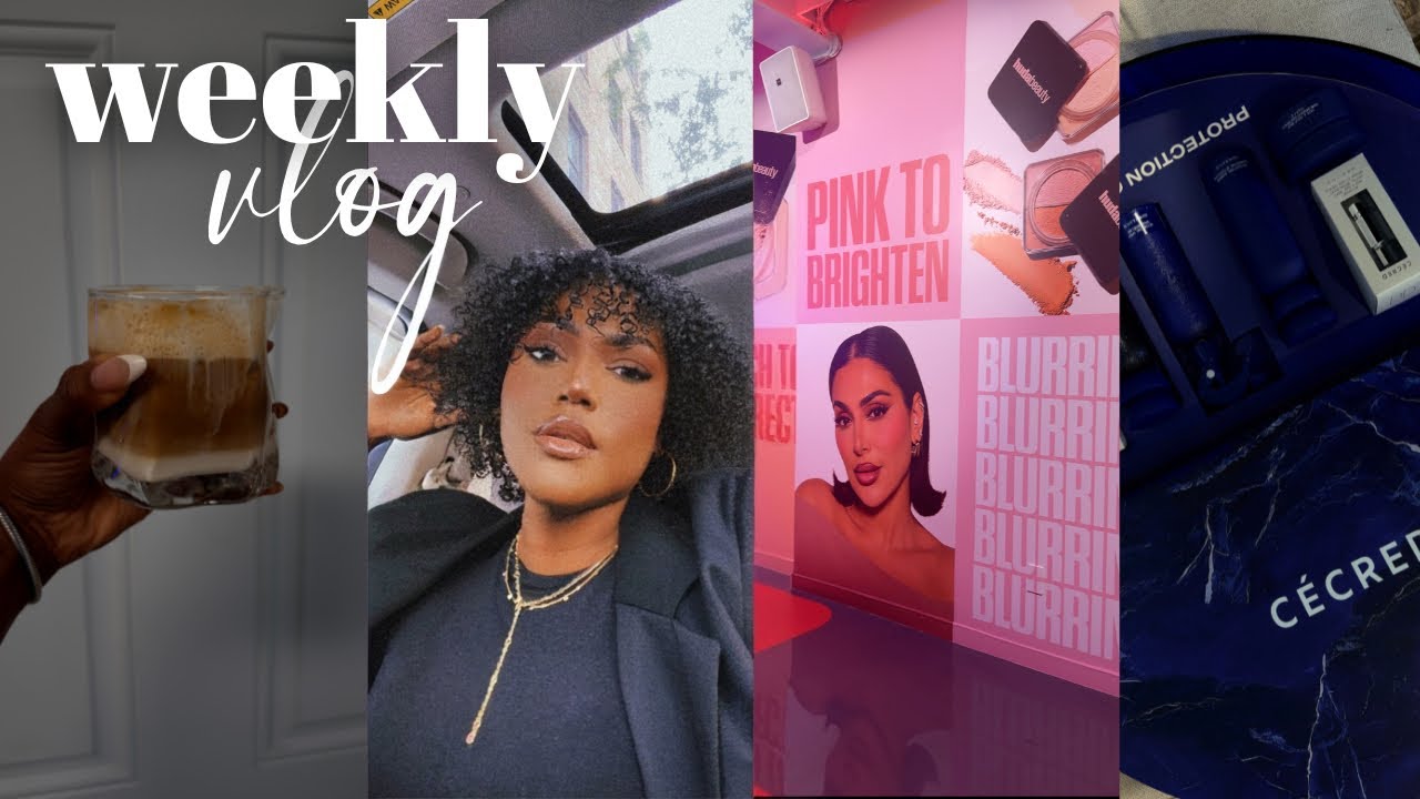 weekly vlog | huda beauty event, puerto rican coffee, love is blind, ayesha curry drama, cecred pr