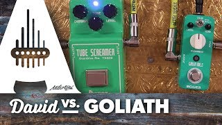 Video thumbnail for David vs. Goliath -  Mooer Green Mile vs Mammoth Modded TS808 by Andertons Music Co