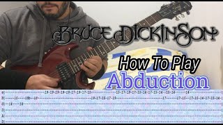 BRUCE DICKINSON - Abduction - GUITAR LESSON WITH TABS