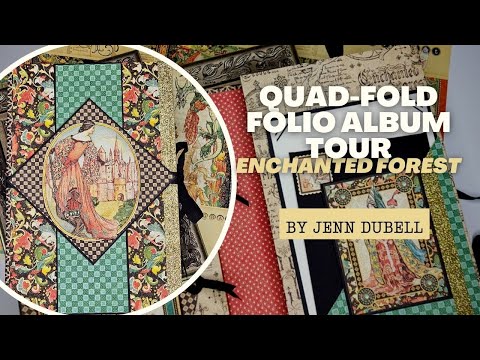 Quad-Fold Folio Tour - Enchanted Forest - by Jenn DuBell