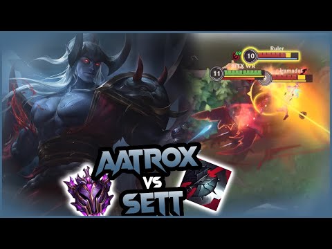 YOU CAN DESTROY SETT BY AATROX  IN BARONLANE(BUILD + RUNES) WILDRIFT  |  BITX WR