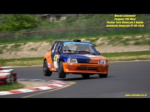 Maciej Laskowski - Peugeot 205 Maxi - Puchar Toru Słomczyn 3 Runda  PTS 01-06-2019