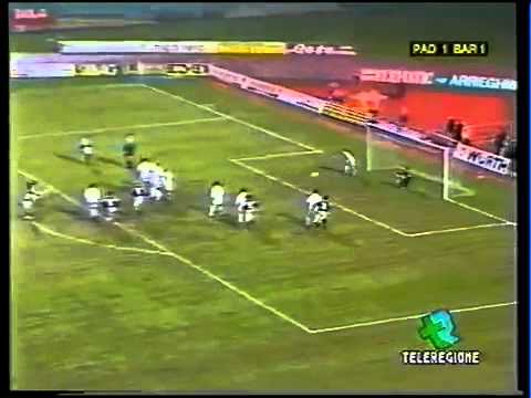 Archivio Bari Calcio - Padova-Bari 1-1 1996-1997 Lantignotti,Guerrero