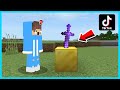 MIPAN ZUZUZU Bisa Bikin Pedang Berdiri Di Minecraft BERKAT TIKTOK HACKS KEREN