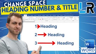 MS Word: Change space between heading number and title ✅ 1 MINUTE
