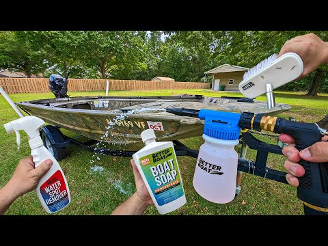 How to deep clean an aluminum jon boat (Better Boat)