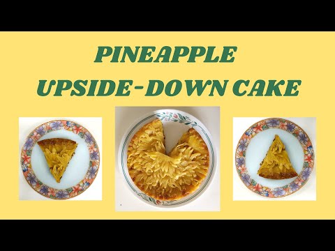 Pineapple Upside Down Cake (Eggless, Sugar-free and whole-wheat flour)