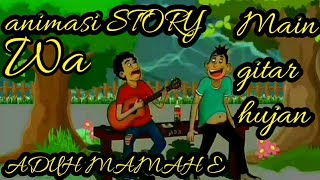 Download lagu story wa animasi hujan | aduh mama e mp3
