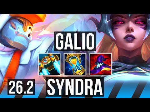 GALIO vs SYNDRA (MID) | 8k gold comeback, Good KDA: 8/2/19 | EUW Challenger | 26.2