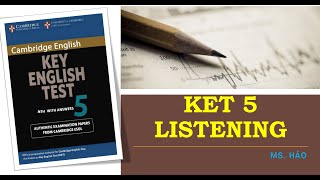 KET 5 | TEST 1 |  LISTENING  | CAMBRIDGE | ENGLISH WITH HAOHAO CHANNEL