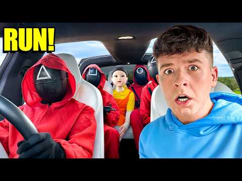 IF YOU SEE SQUID GAME DOLL in a TESLA, run! (it's a trap)