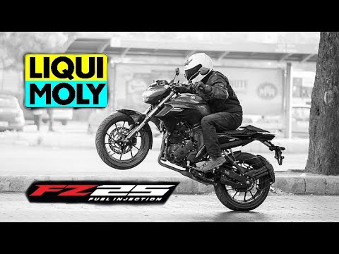 Liqui Moly 10w 40 oil changing in Fz25, how to change engine oil of fz25 #liquimoly #motul #fz25