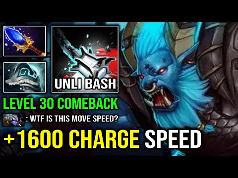 BRUTAL LEVEL 30 COMEBACK +1600 Charge Speed Unlimited Bash Spirit Breaker vs Pro Terrorblade Dota 2