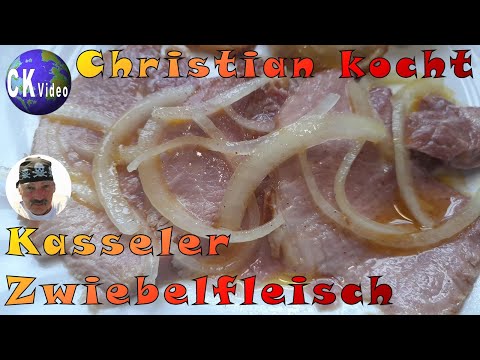 🍴Christian kocht🍴 Vlog #128 Kasseler 🧅Zwiebelfleisch🧅 aus der 🐖Schweinenuss🐖 saulecker!🐖