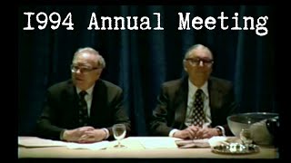 1994 Berkshire Hathaway Annual Shareholders Meeting Q&A