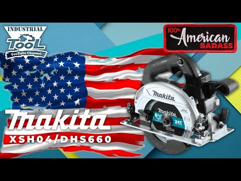 Makita DHS710Z Akumuliatorinis diskinis pjūklas, 2x18V, 68,5 mm, ø190x30mm, Be akumuliatorių ir kroviklio! video