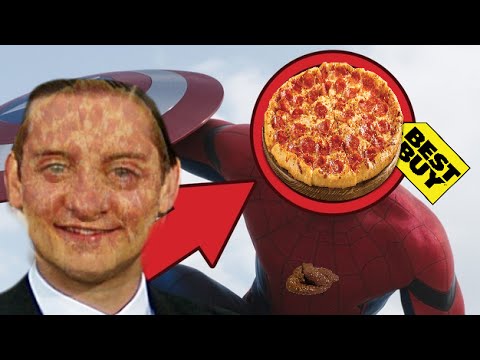 Captain America Civil War －pizza time 🍕spider- man🍕 scene full [FREE]