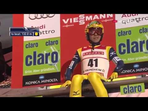 Noriaki Kasai 143.0 m Trondheim 2016 (English Commentary)