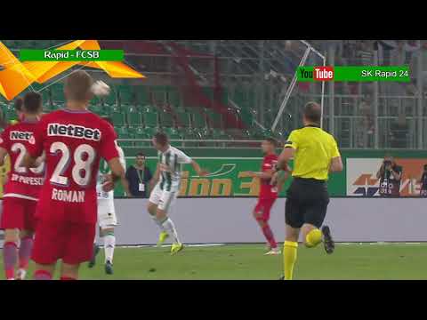 SK Rapid Wien - Steaua Bukarest (FCSB) 3:1; die Highlights | HD | Euro League Playoff