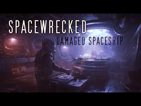 🚀SPACEWRECKED. Lost In Space On Alien Planet. Dark Damaged Spaceship Interior Ambience.