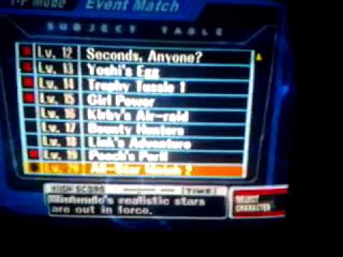 SSBM:How to Unlock All Characters & Stages