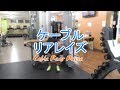 ケーブルリアレイズ(Cable Rear Raise)のやり方とフォーム