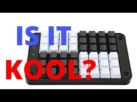 Koolertron One-Handed Mechanical Gaming Keyboard, 24 Keys 3 Knob Macro Programmable Keypad, RGB Backlit, Hot Swappable Blue Switch for Windows/Mac video review thumbnail