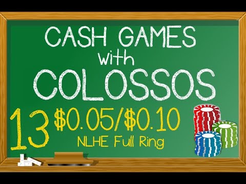 Poker Cash Games With Colossos: Ep 13 -  $10nl Stats Review & 9 Table Live Play