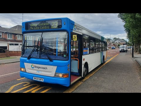 Stagecoach NE Plaxton Pointer Dennis Dart 34611 | Route 23 Thorney Close - Dene Estate