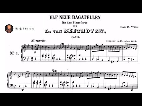 Ludwig van Beethoven - 11 Bagatelles Op. 119 (1822)