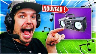 TOP 1 AVEC LA NOUVELLE ARME RADIO CASSETTE SUR FORTNITE 