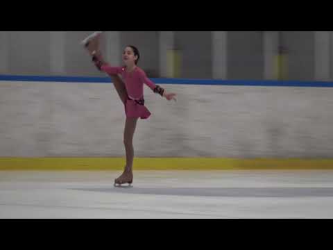 Regina Schermann advance novice girls free skating Halloween Cup Budapest 2017