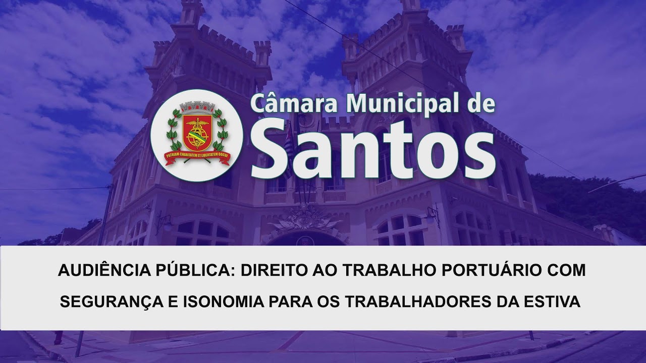 Audiência Pública: Direito ao Trabalho Portuário com Segurança  para os Trabalhadores da Estiva