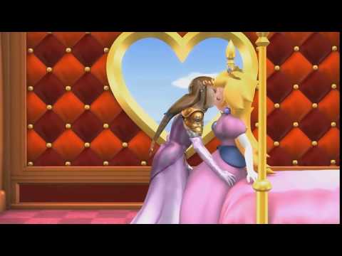 Princess Peach And Princess Zelda Lesbian kiss on the bed - Yuri Animation