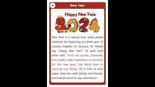 Luyện nghe đoạn văn :Happy new year 2024 #tienganhgiaotiep