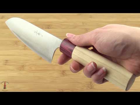 Asai Enji Damascus Chef's Knife - Santoku - 6 3/4 in. (170mm)