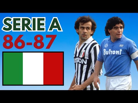 SERIE A 1986-87 | Maradona, Platini and more! | ITALIAN CHAMPIONSHIP