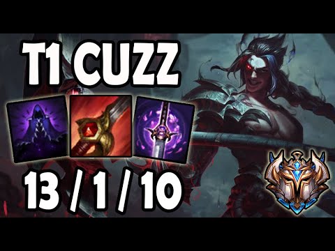 T1 Cuzz KAYN vs NIDALEE Jungle - Korea Ranked