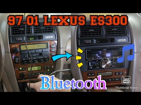 97-01 LEXUS Es300 How to remove radio Install Bluetooth radio Metra kit 95-8155