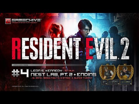 Resident Evil 2 Remake (Leon S. Kennedy, 1st Run, Pt. 4: NEST Lab 2 & End) [HC S+] PS4 Gamechive