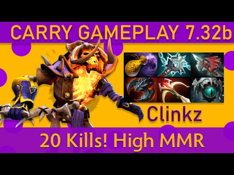 💥20 Kills! Clinkz Carry Gameplay - High MMR Dota 2