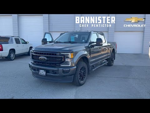 2020 Ford Super Duty F-350 SRW LARIAT 4WD Crew Cab 6.75' Box in Gray for sale at Bannister Chevrolet Penticton in Penticton, BC