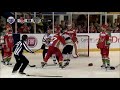 Joey Haddad Vs Andy Bohmbach EIHL Fight 25 10 15