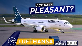 ENJOYABLE Euro Business · LUFTHANSA A320 Business Class 🇭🇺 Budapest - Frankfurt 🇩🇪 Not THAT Bad!